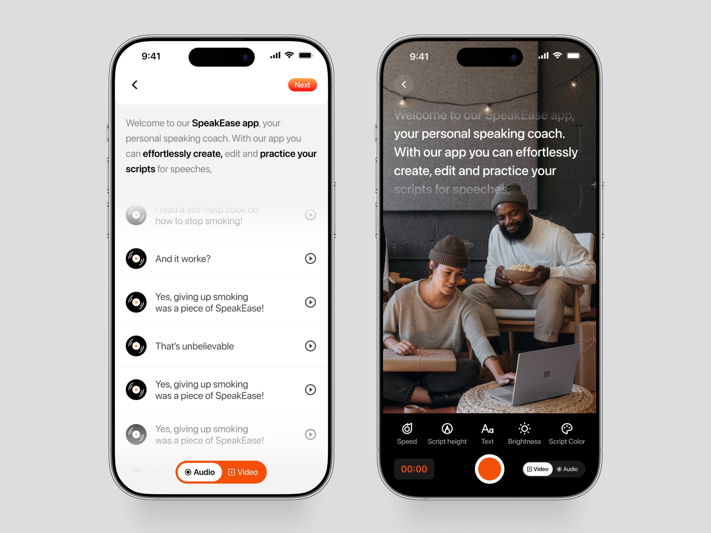 SpeakEase – Personal Speaking Coach App Image 0