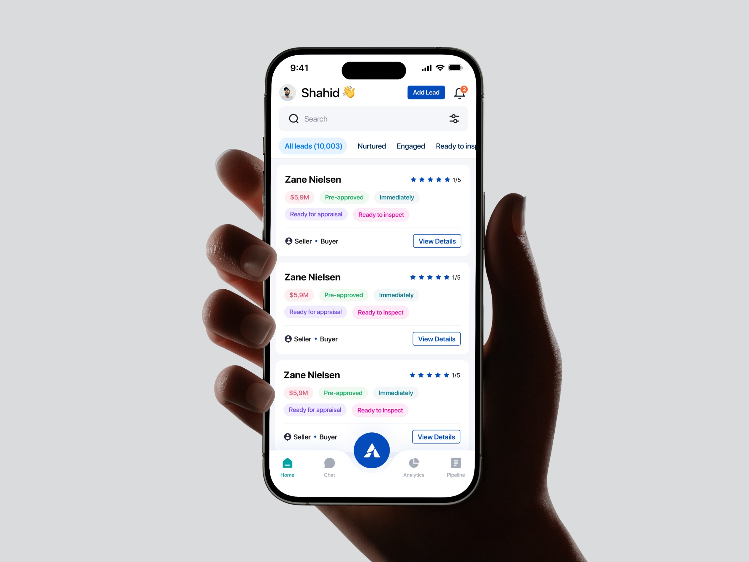 AgentAmp – Sales CRM Dashboard for Real Estate agents Image 1