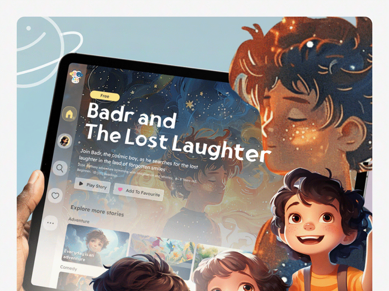 UX/UI Design for an Interactive Children's Story App