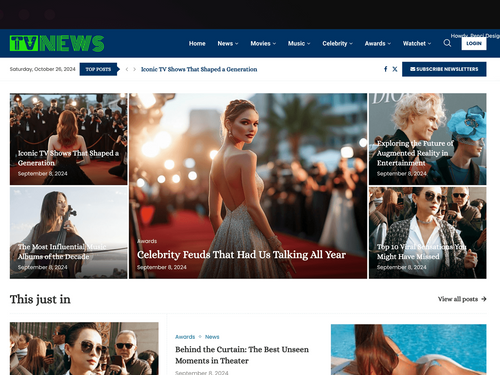 Entertainment news | Onine magazine | Soledad theme