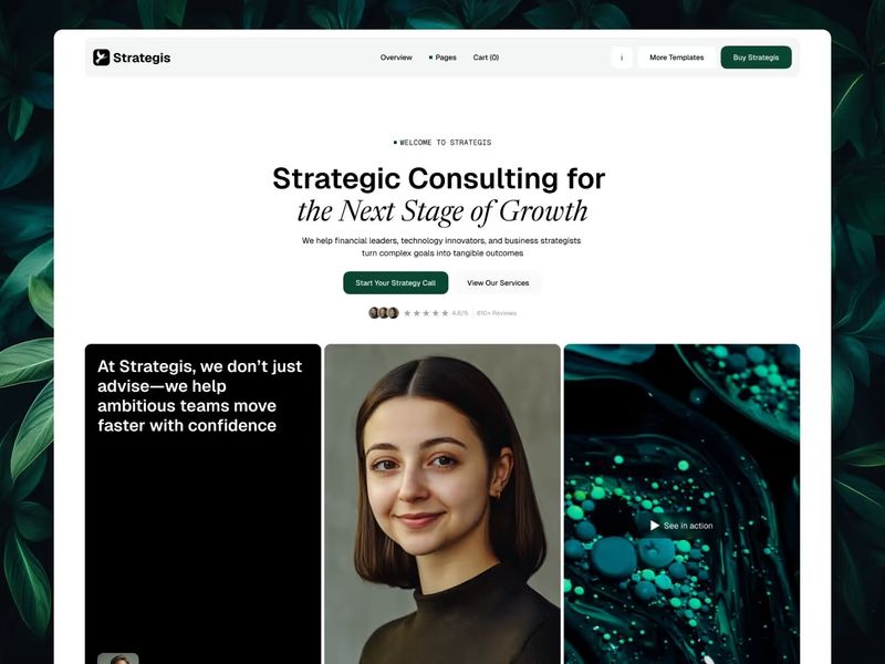 Strategis - Webflow Ecommerce website template