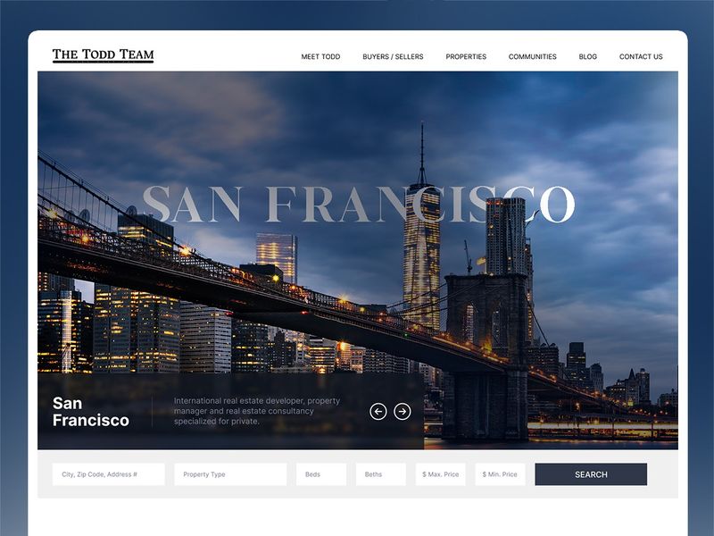 The Tood Team Website Design