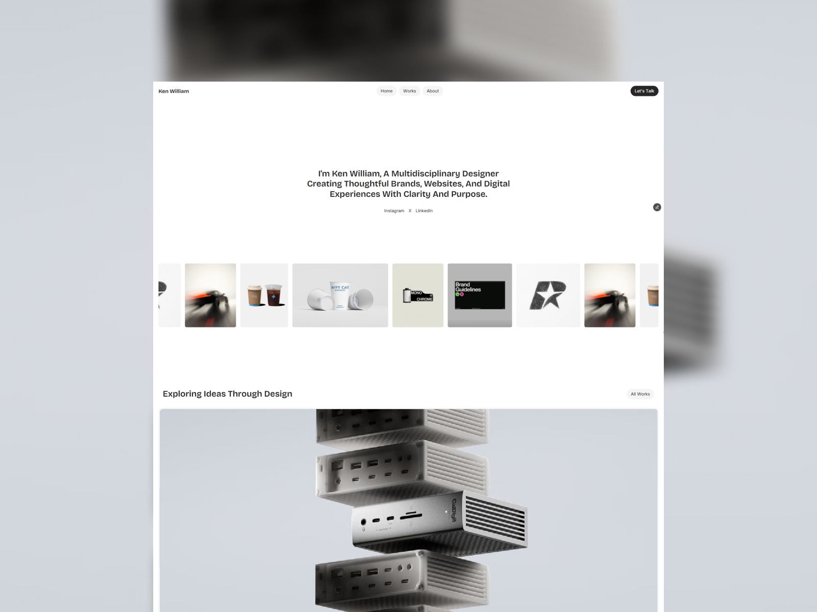 Ken William: Free Portfolio Website Template Image 0