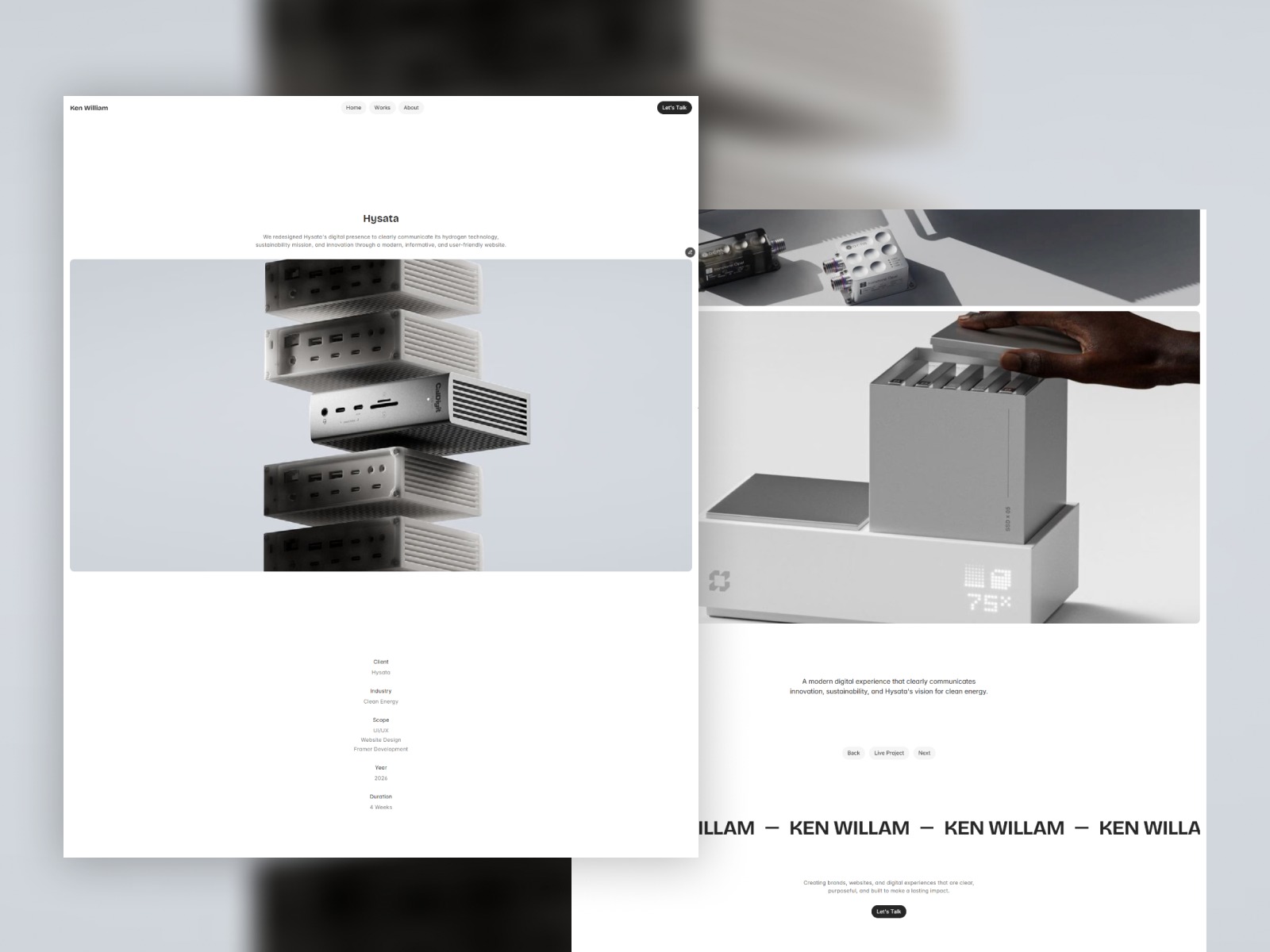 Ken William: Free Portfolio Website Template Image 3