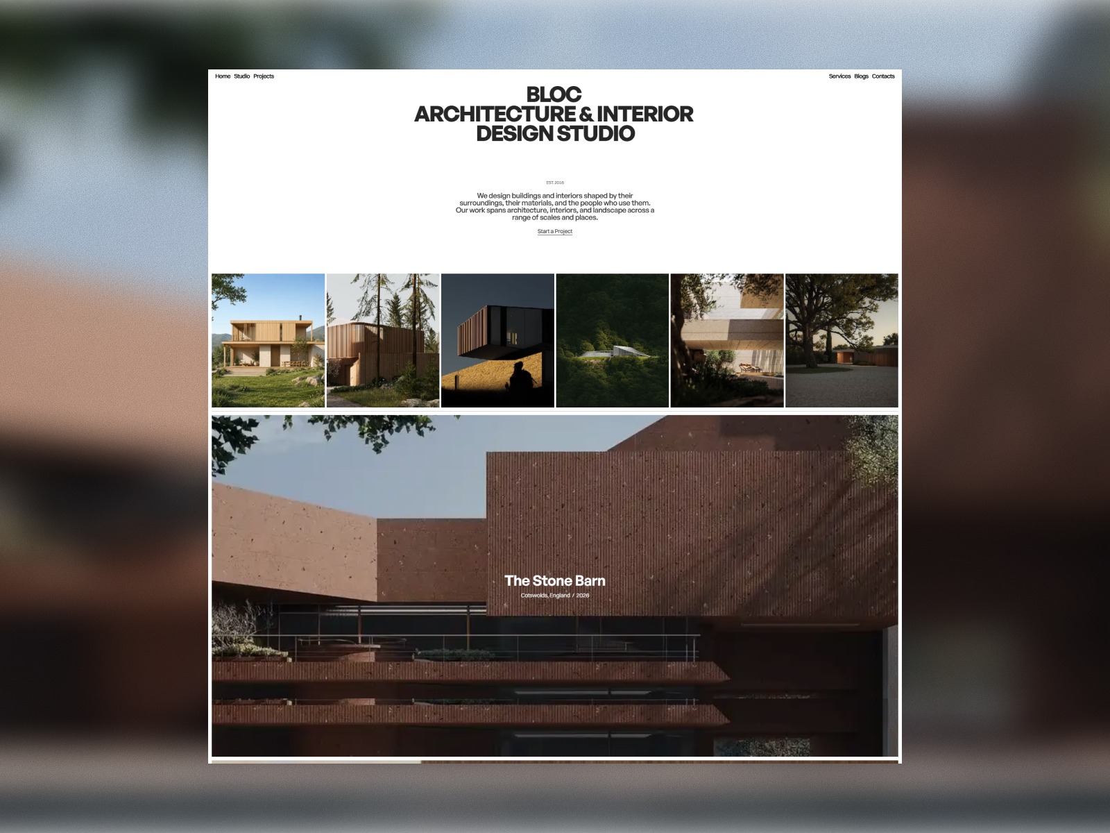 Bloc - Architecture & Interior Design Studio Template Image 0