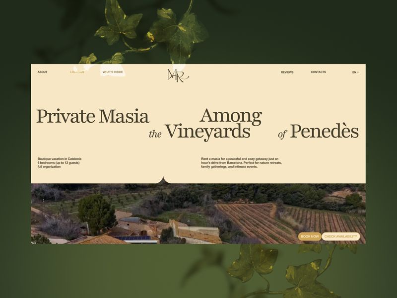 MontRural — Private Masia Among the Vineyards of Penedès