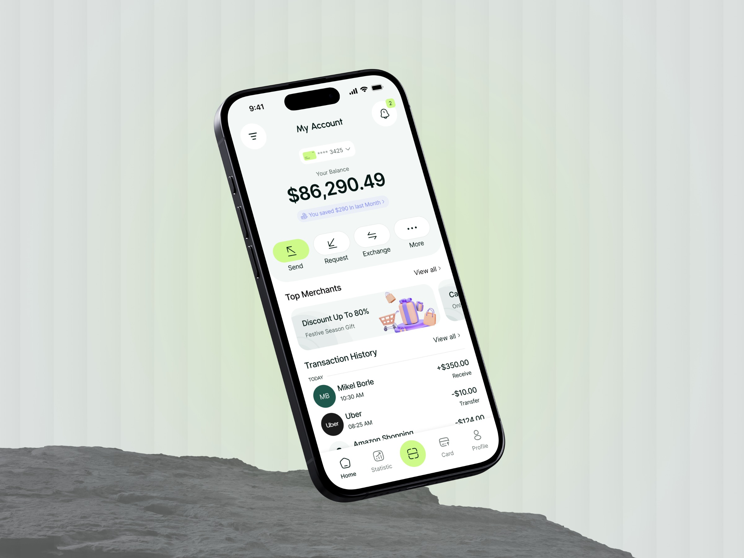 Finance Mobile App Design Image 0