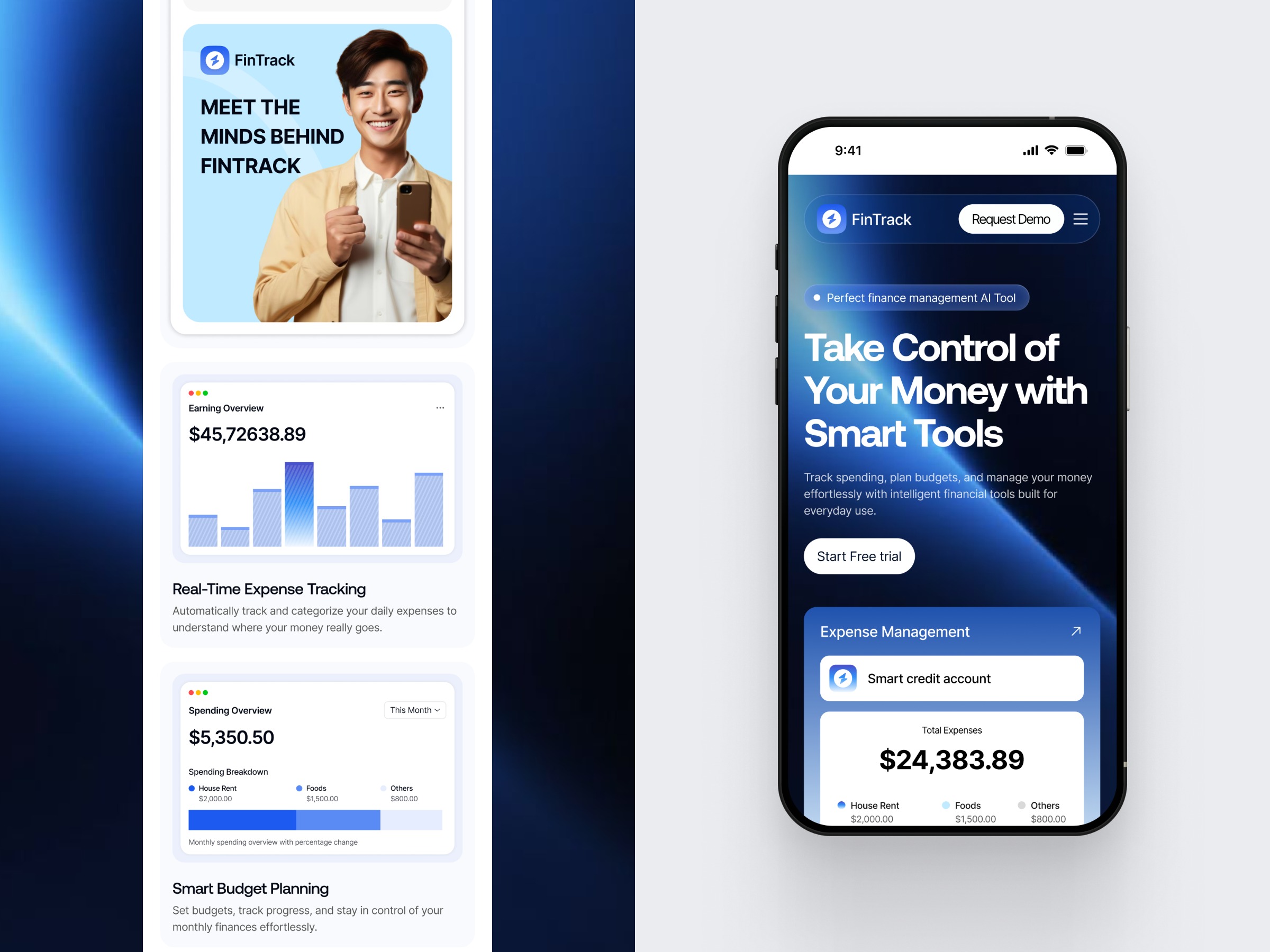 Finance Landing Page Mobile Responsive Image 0