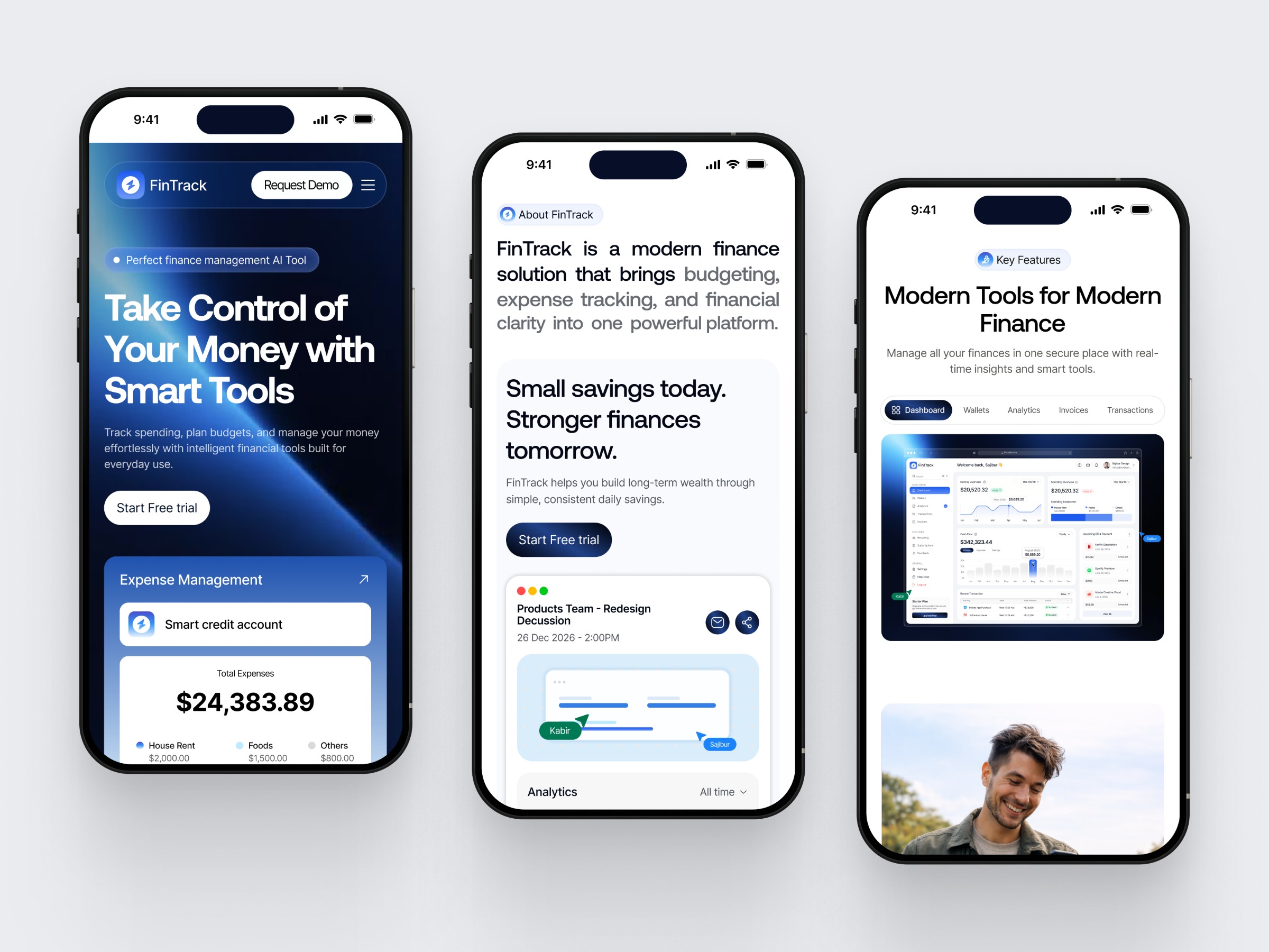 Finance Landing Page Mobile Responsive Image 1