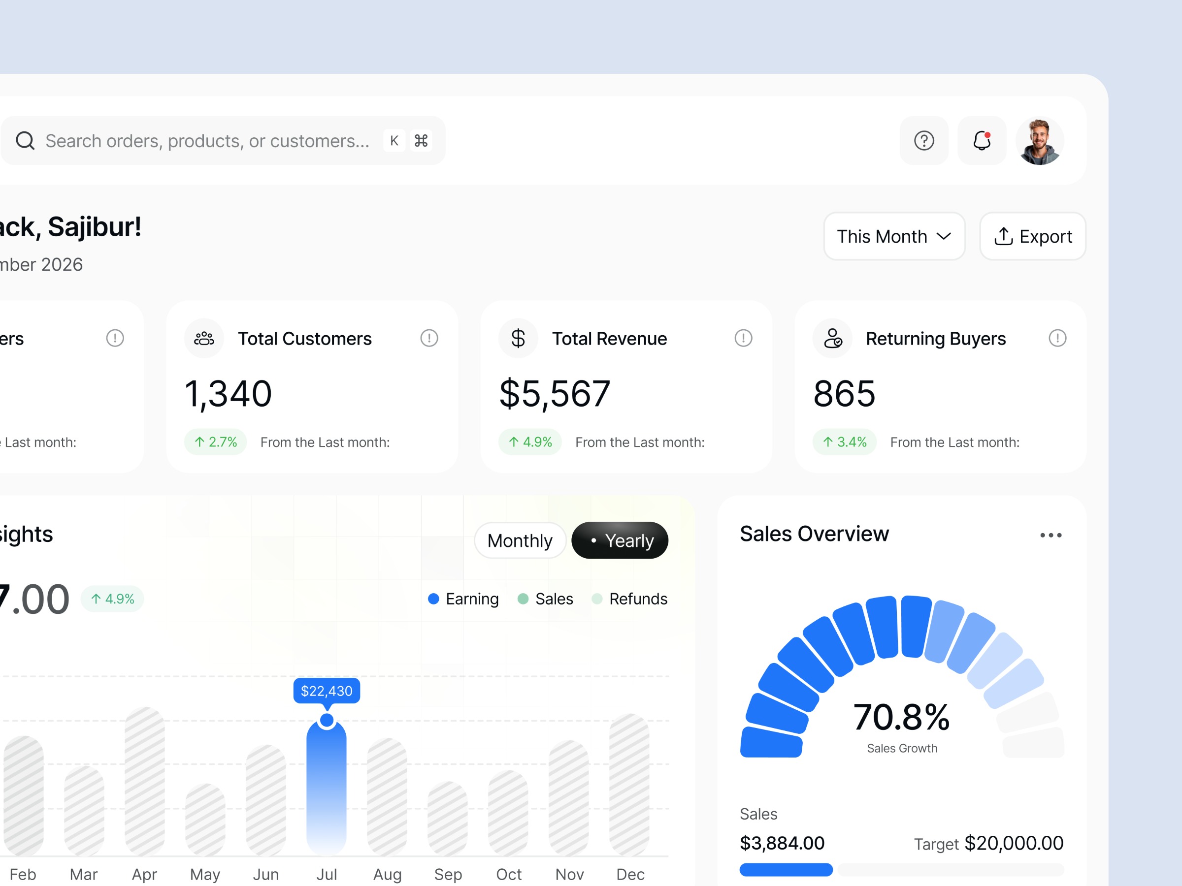 SaaS Dashboard Design Image 2