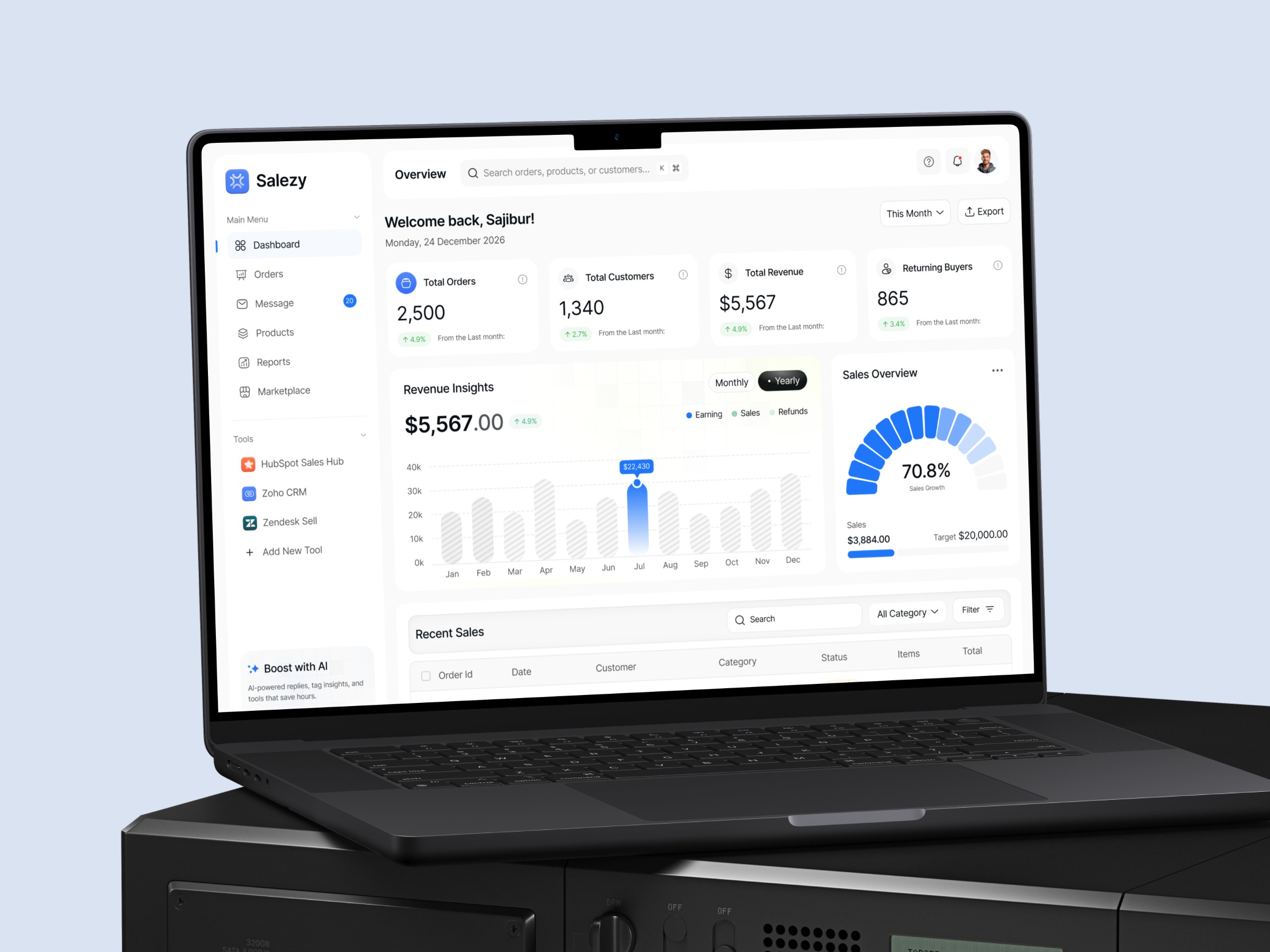 SaaS Dashboard Design Image 3