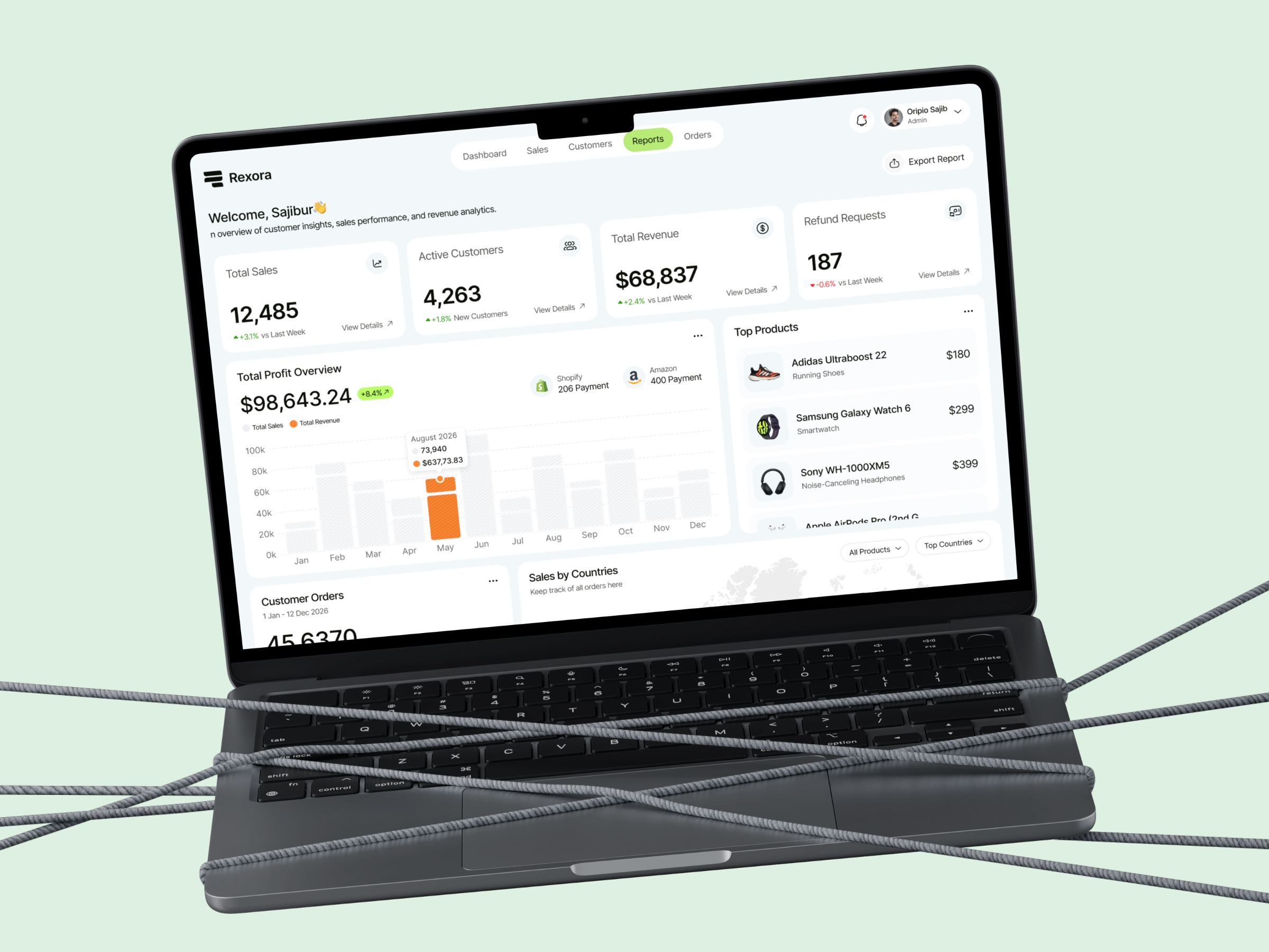 Rexora - Sales Dashboard Image 3