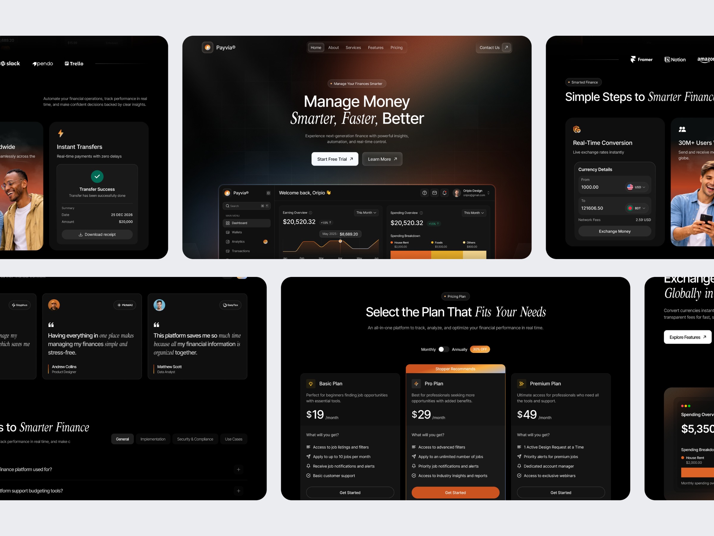 Payvia - Finance SaaS Landing Page Image 3