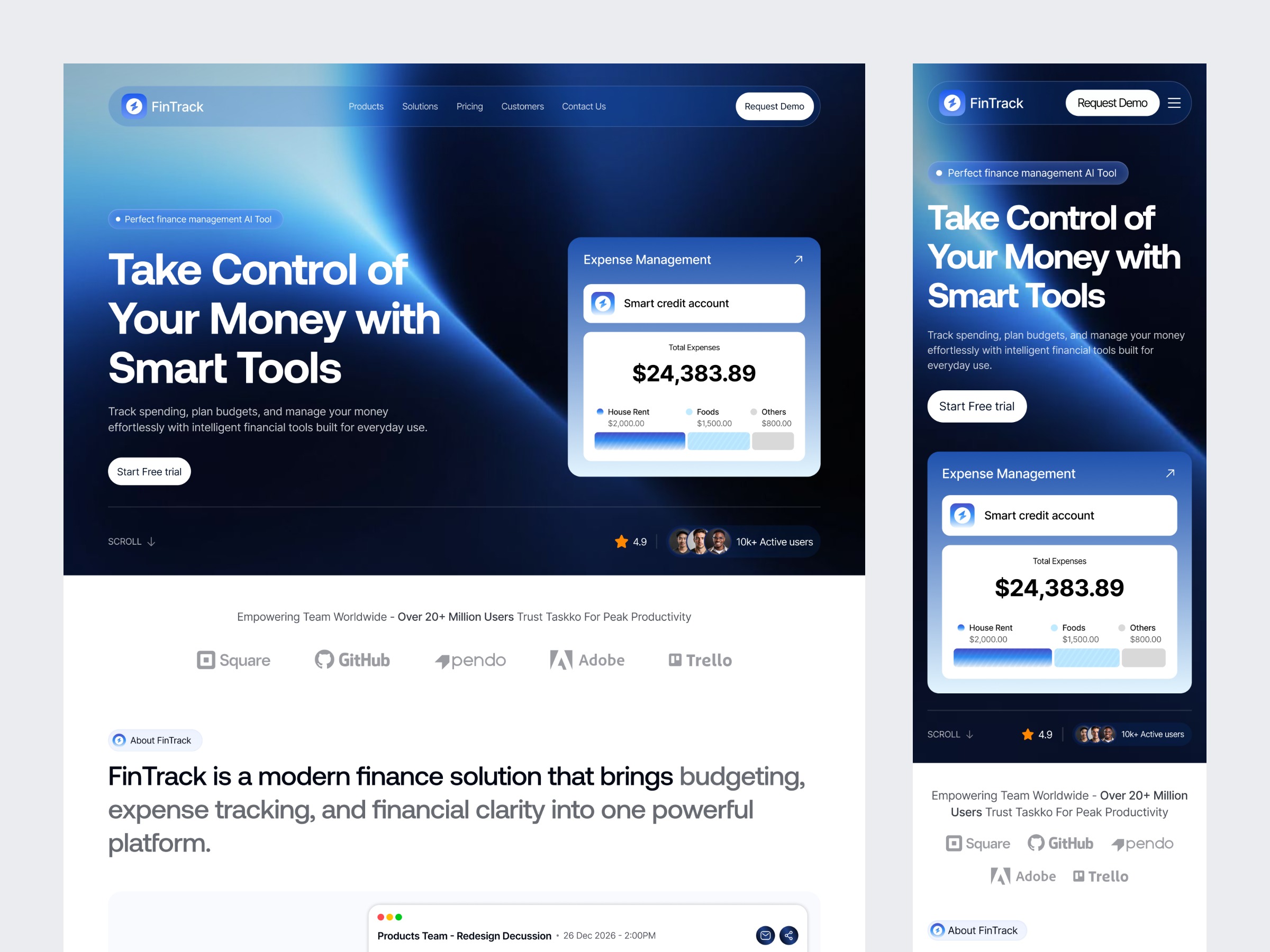 Finance SaaS Landing Page Image 3