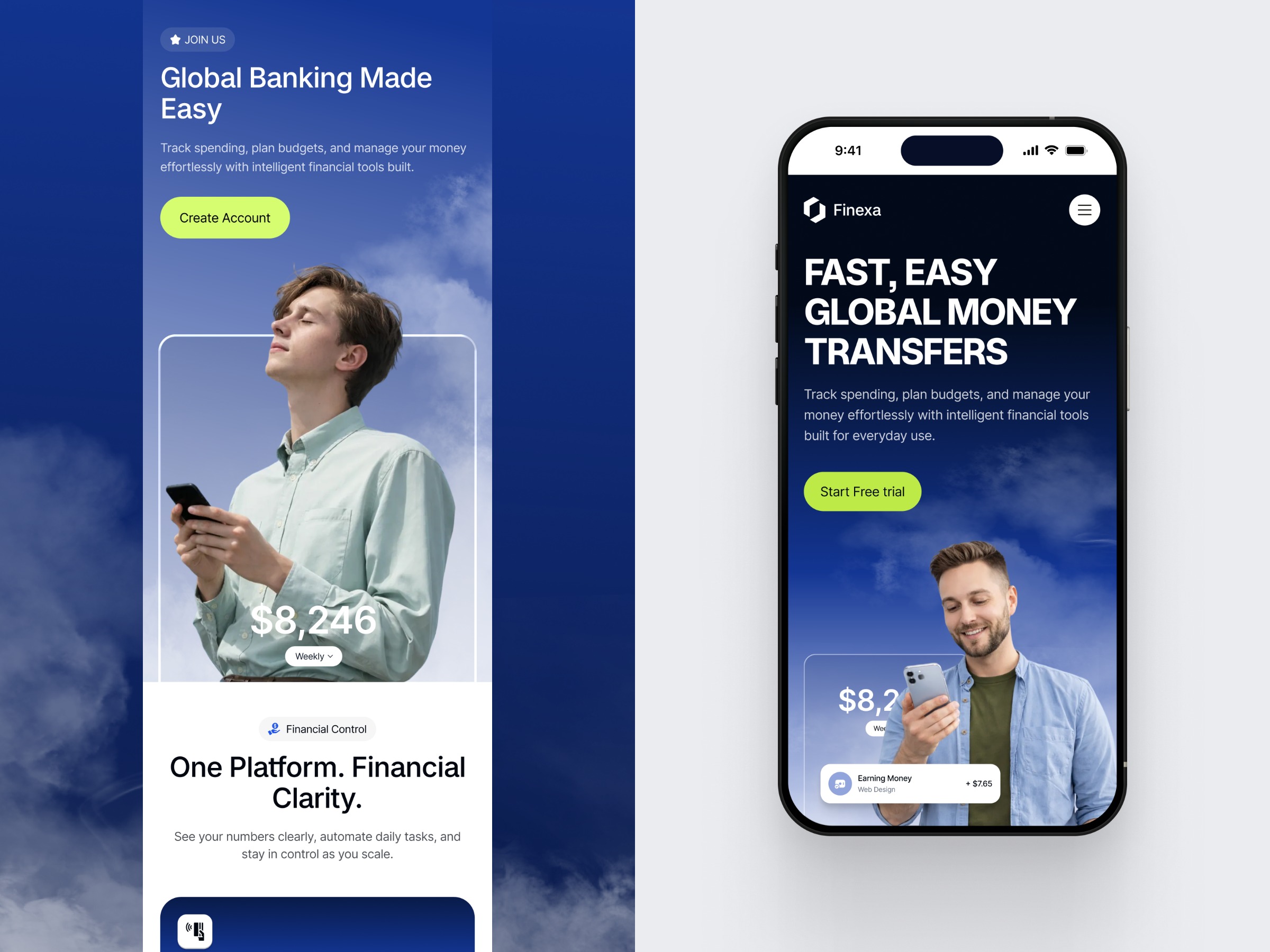 Finance SaaS Website Mobile Responsive Image 0