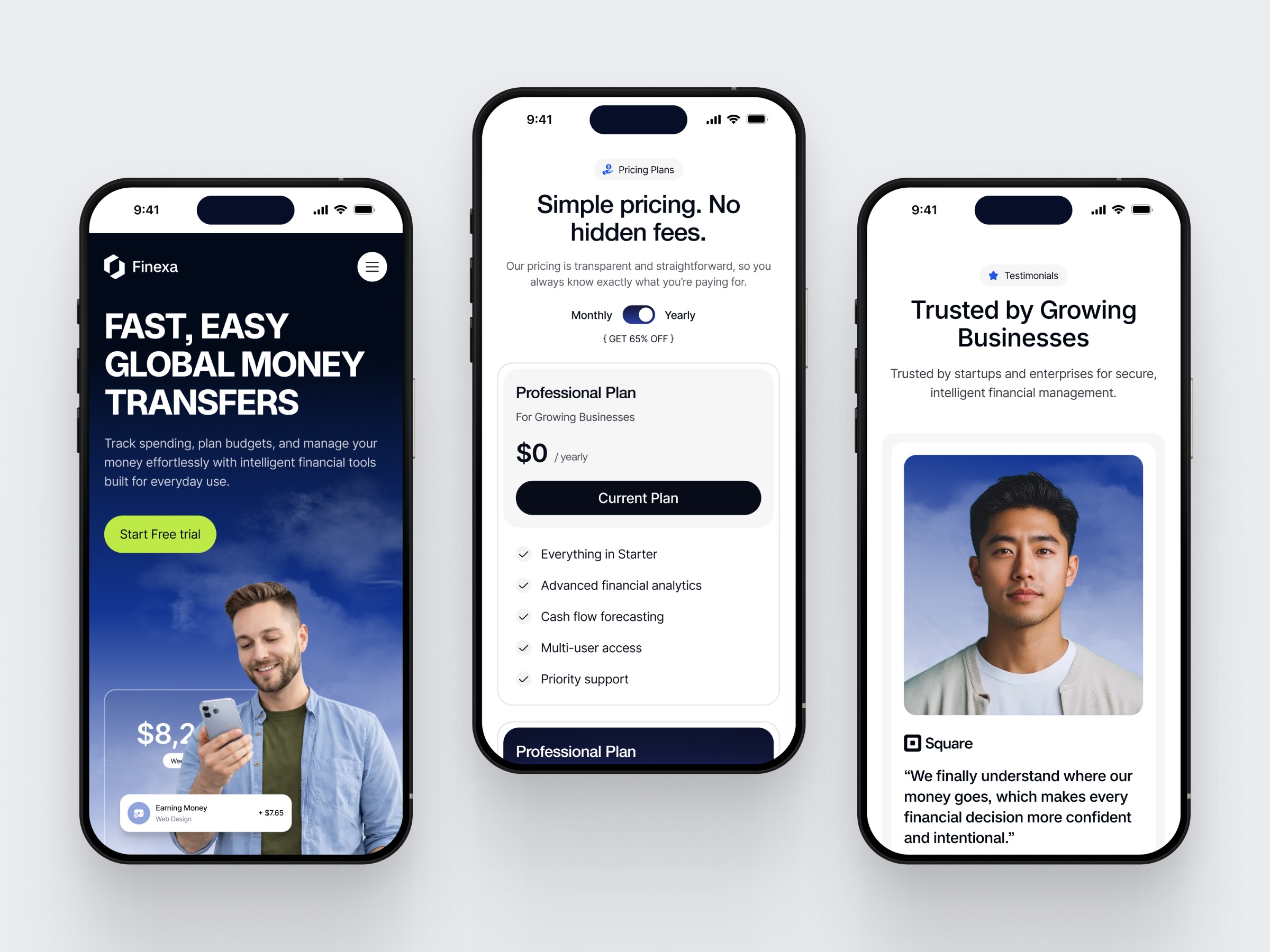 Finance SaaS Website Mobile Responsive Image 3