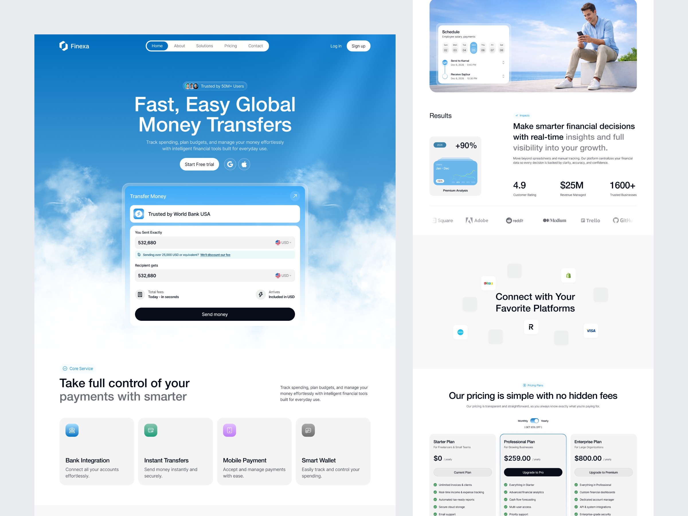 SaaS Landing Page UIUX Image 1