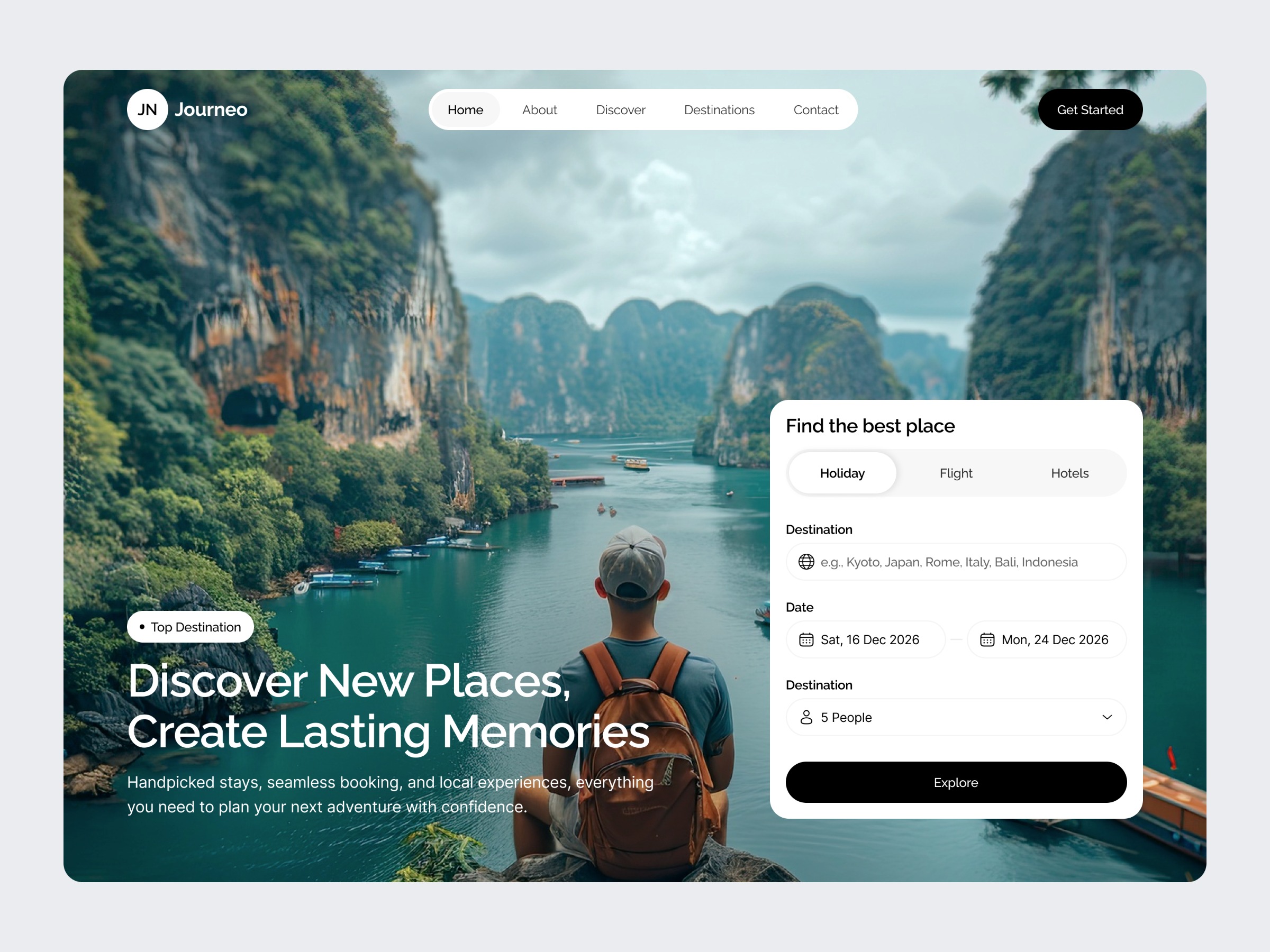 Modern Travel Website