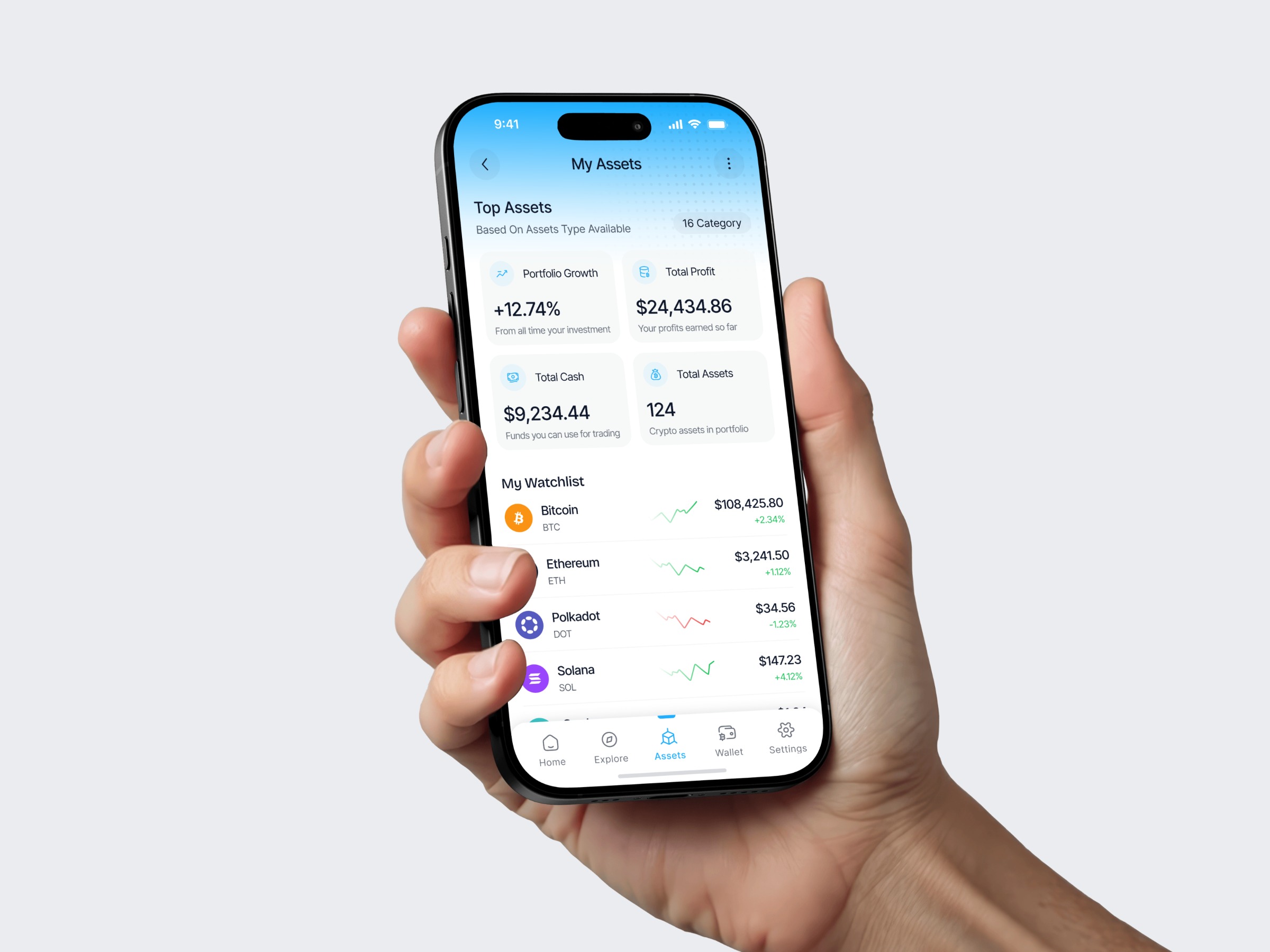 Crypto Wallet App Design Image 2