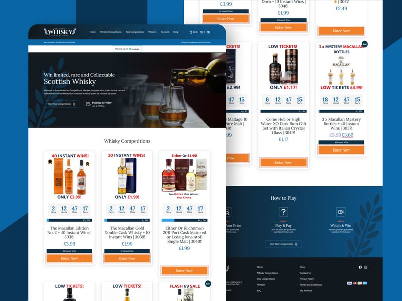 Whisky Competitions Platform: Interactive Web Engineering & Luxury E-Com Architecture