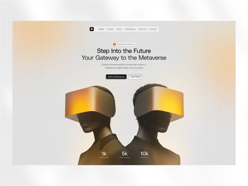 Avant Arc - Web design for Metaverse Startup