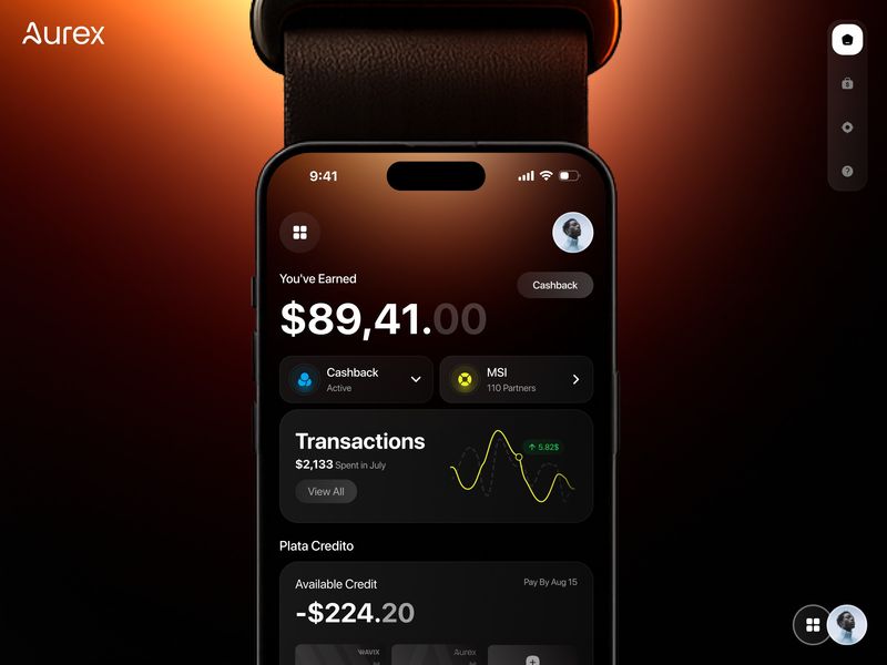 Aurex — Digital Banking Mobile App Design