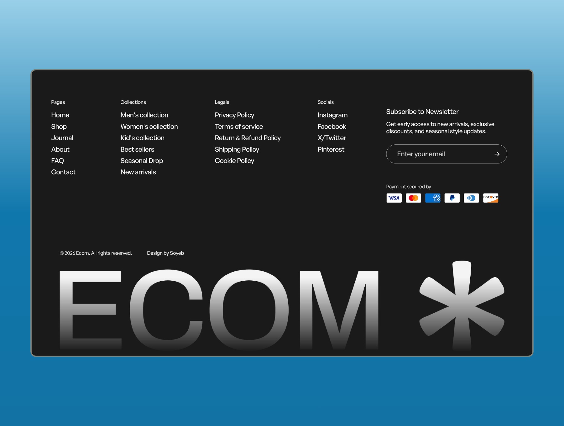 ECOM: Free Ecommerce Fashion Template Image 1