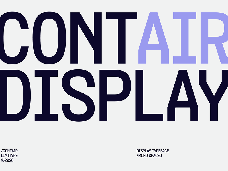 Contair - Monospaced Font