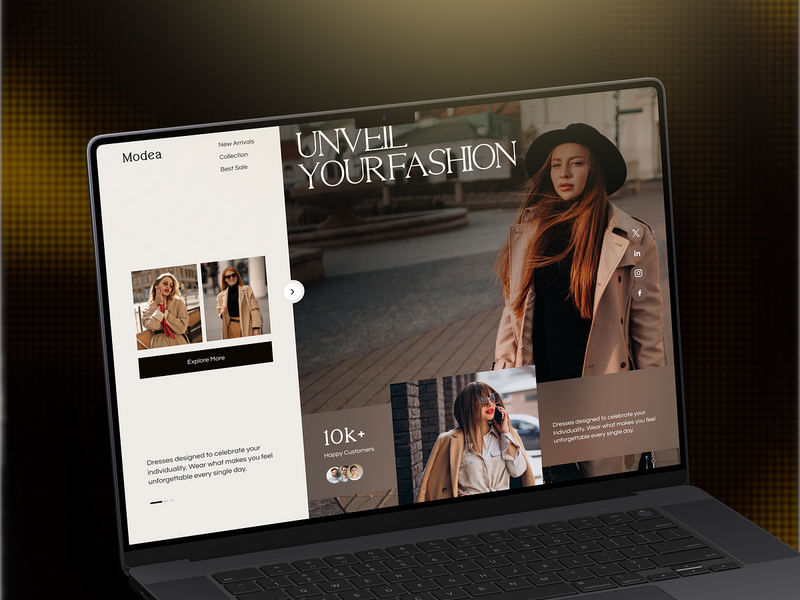 Modea -  Fashion & Clothing Website Design
