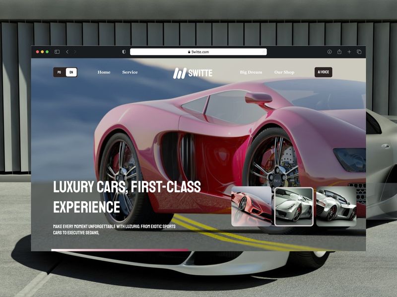 Luxury Car Brand website design