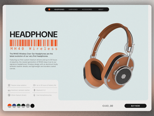 Landing Page Headphones