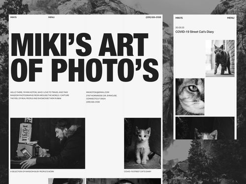 Miki's Art - Photography Template | Framer Marketplace