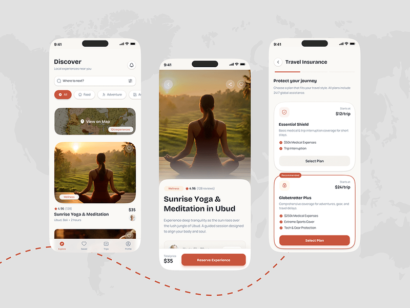 Travel App UI Design