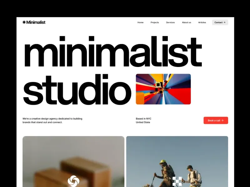 Minimalist Studio by Maven Flow - Portfolio, Agency design asset by webflow