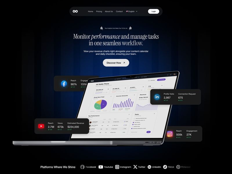 Seamless Workflow — Creator Analytics Landing Page 📊