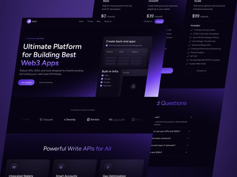 APIQ — Web3 Blockchain Website