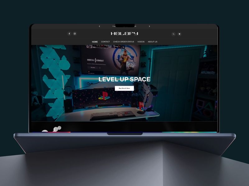 Gaming E-Commerce Website Design – Tech Store UI Concept