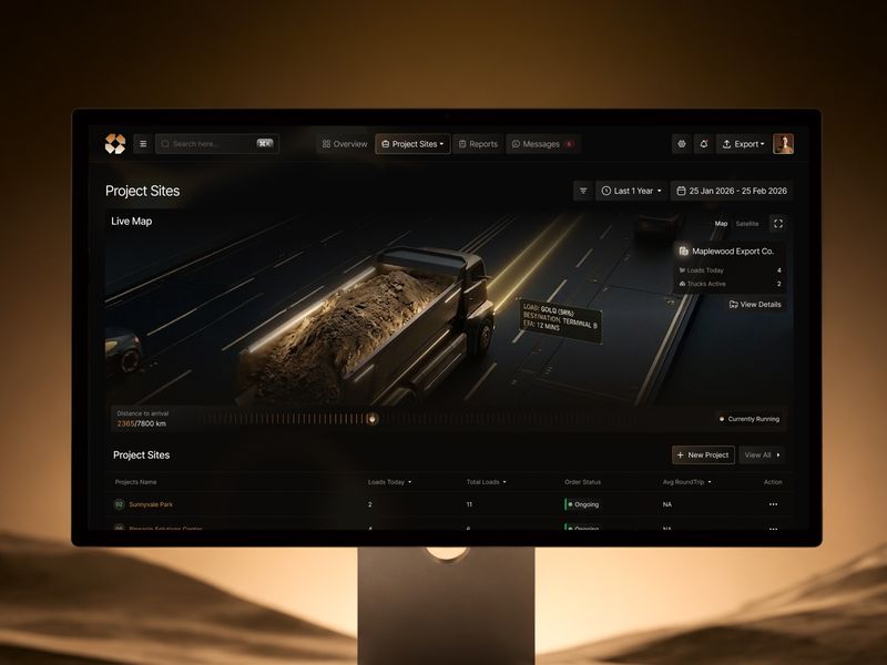 TerraFlux - Dark Mode Analytics Dashboard Design