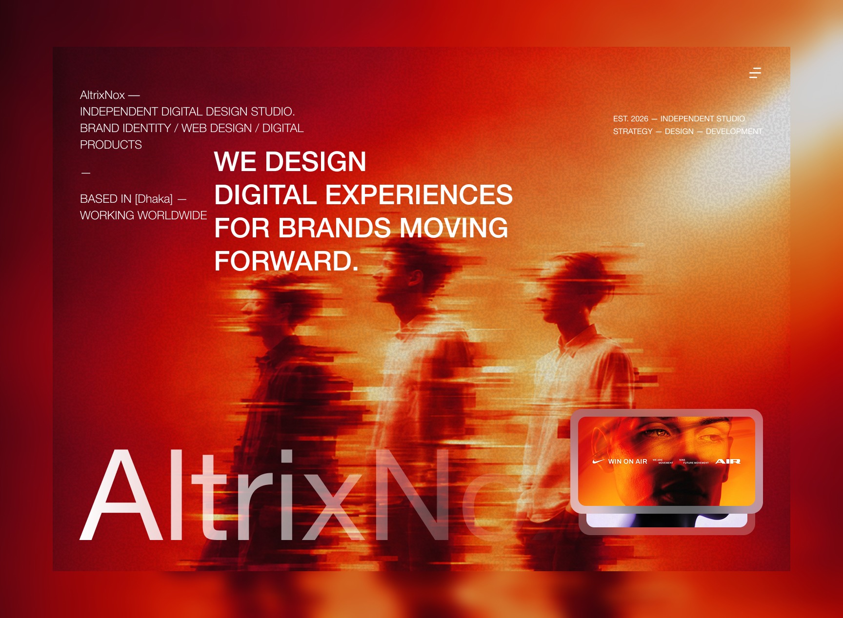 Digital Design Agency Website UI Image 1