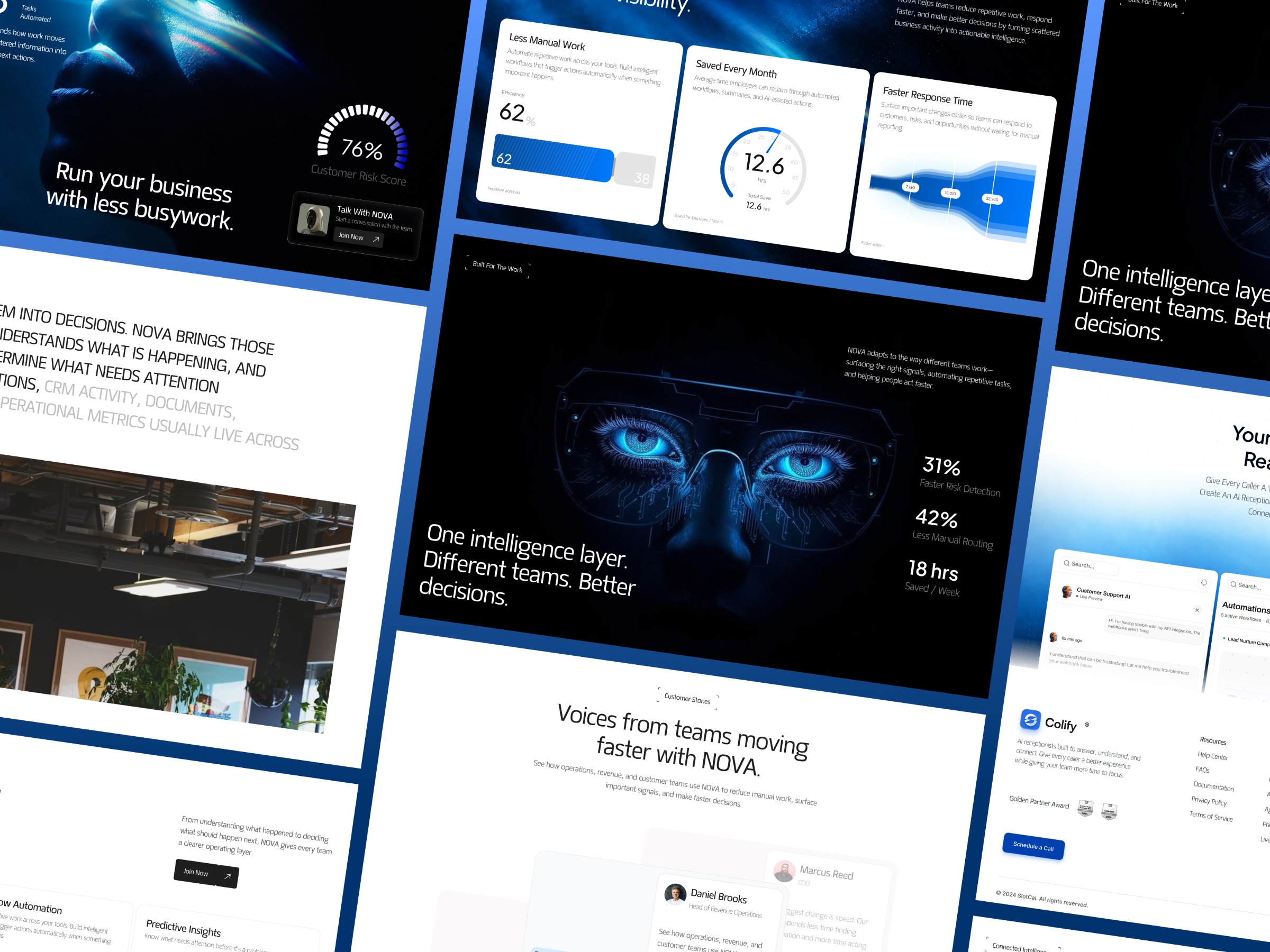 NOVA AI – AI-Powered SaaS Landing Page UI/UX Design Image 1