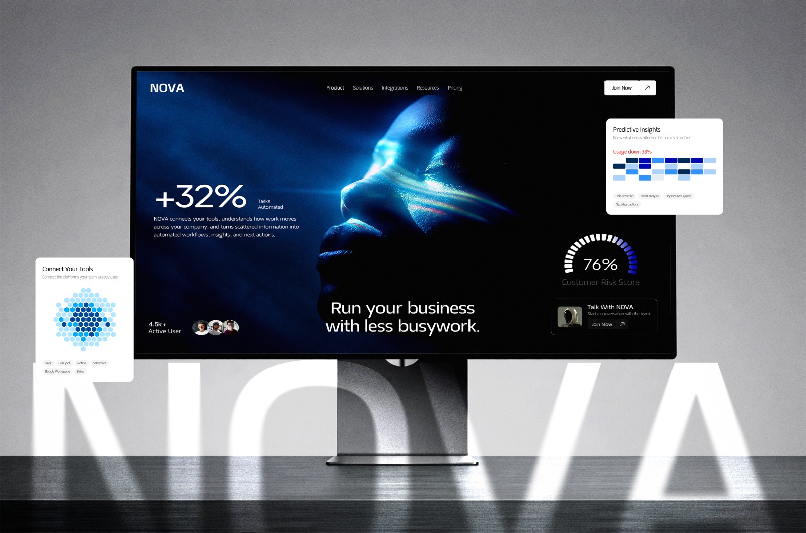 NOVA AI – AI-Powered SaaS Landing Page UI/UX Design Image 2