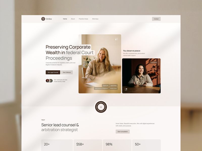 Civilex Corporate — Free Website Template for Framer