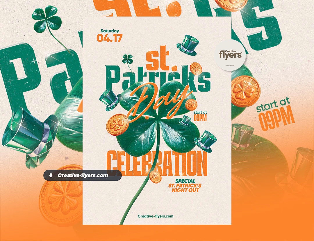10 Best Saint Patrick’s Day Flyer Templates for 2026 - Creative Flyers Image 0