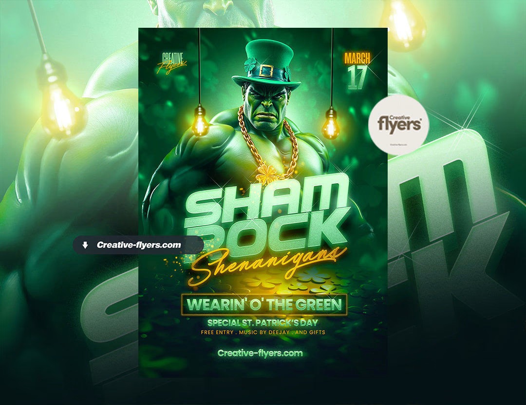 10 Best Saint Patrick’s Day Flyer Templates for 2026 - Creative Flyers Image 1