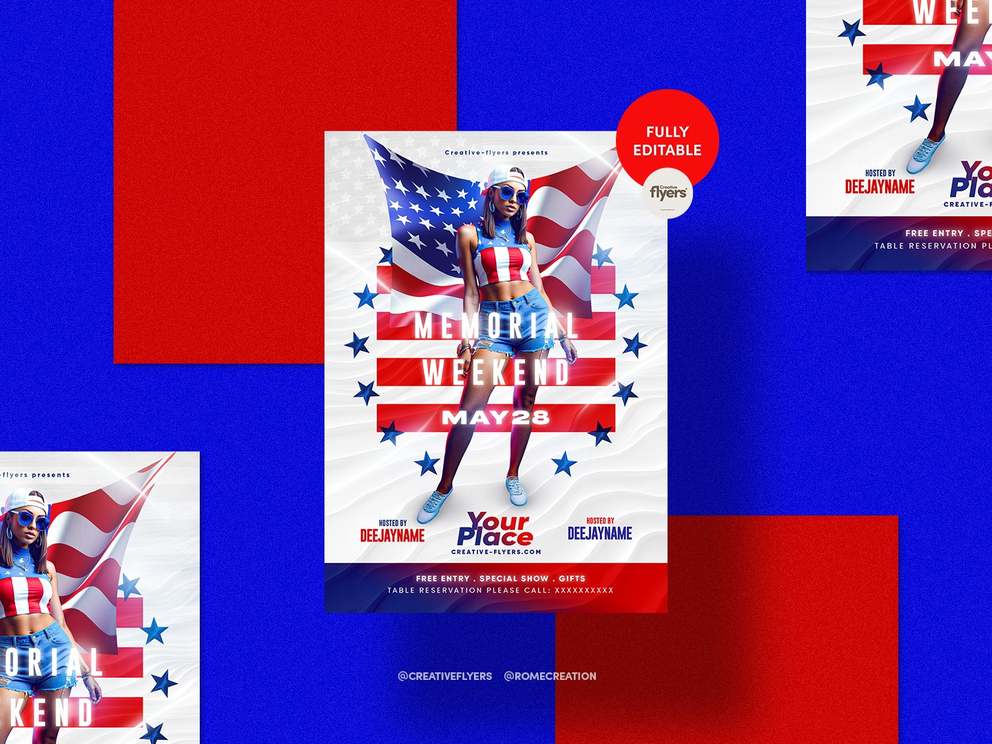 Memorial Weekend | Event Flyer Template Design