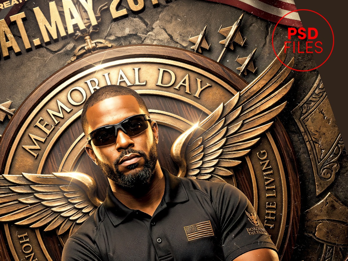 Premium Memorial Day PSD Template Image 0
