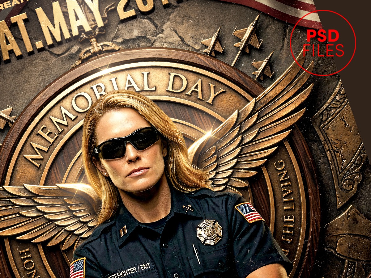Premium Memorial Day PSD Template Image 1
