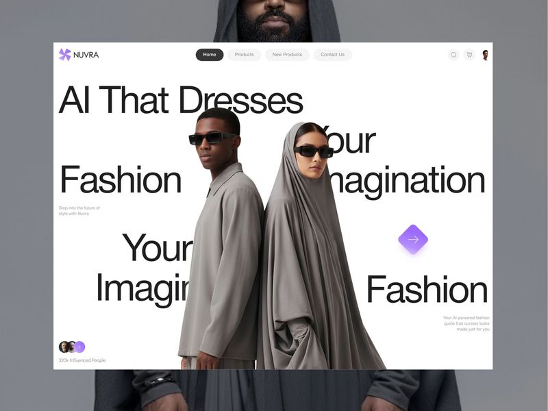 AI Fashion Ecommerce Web Animation for Islamic Lifestyle