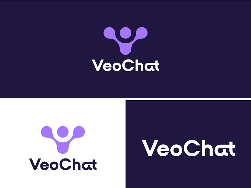 VeoChat- AI Chat Logo Design