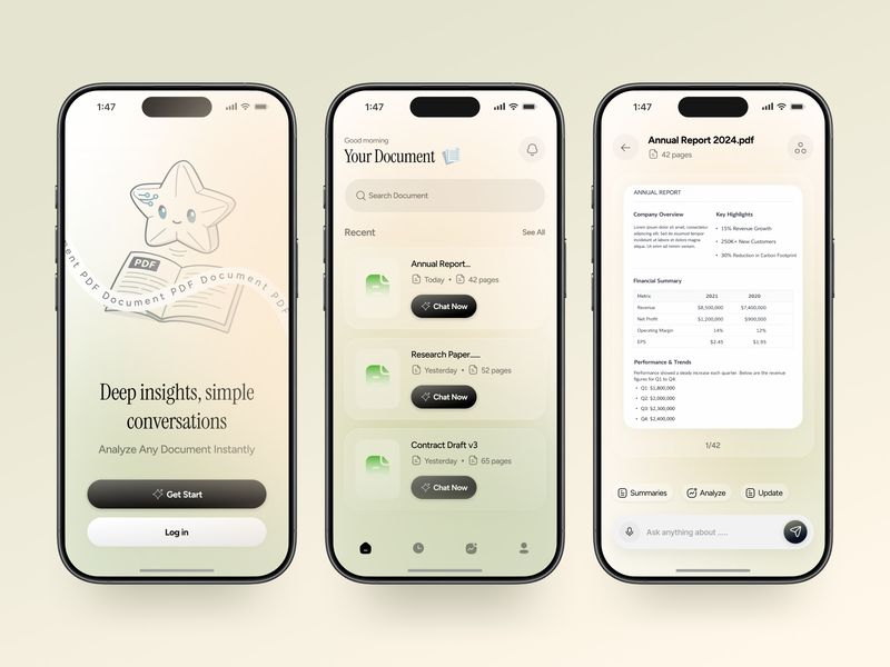 AI-Powered Document Chat App Design